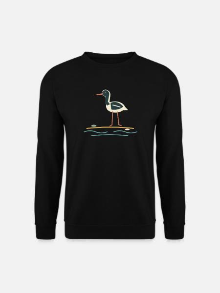 Austernfischer am Ufer - Unisex Pullover - Schwarz