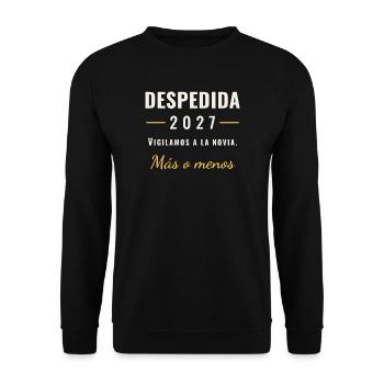 Abschied 2027 - Unisex Pullover - Schwarz - Vorne - Alina (178cm) & Michal (187cm)