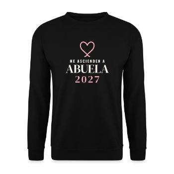 Oma 2027 - Unisex Pullover - Schwarz - Vorne - Alina (178cm) & Michal (187cm)