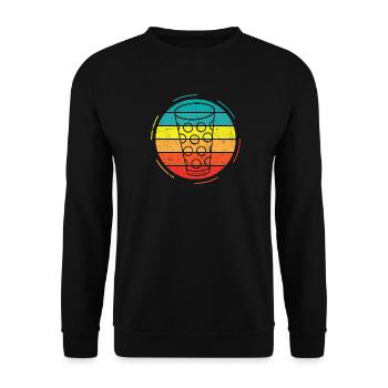 Schorle Riesling Pfalz Pfälzisch Pfälzer Pälzer - Unisex Pullover - Schwarz - Vorne - Alina (178cm) & Michal (187cm)