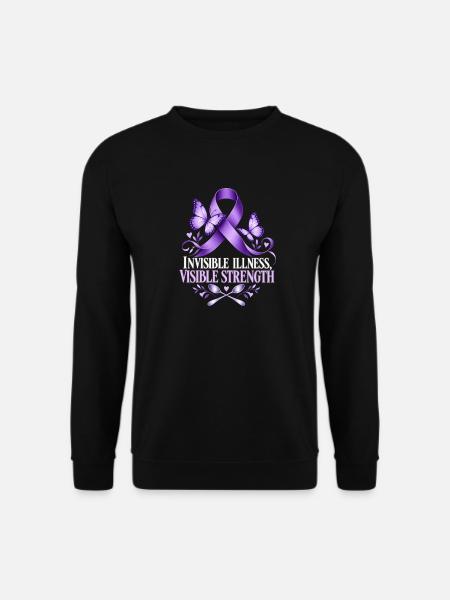 INVISIBLE ILLNESS, VISIBLE STRENGTH – Spoonie - Unisex Pullover - Schwarz