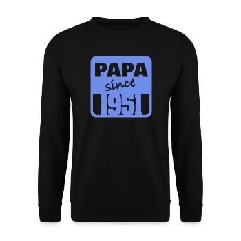 Vater 1951 - Unisex Pullover - Schwarz - Vorne - Alina (178cm) & Michal (187cm)