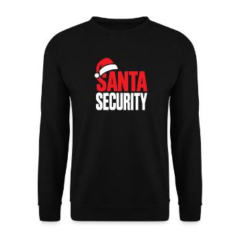Weihnachts-Weihnachtsdesign für Weihnachtssicherheit - Unisex Pullover - Schwarz - Vorne - Alina (178cm) & Michal (187cm)