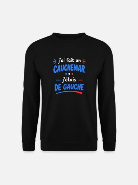 Albtraumlinke Humor-Politik - Unisex Pullover - Schwarz