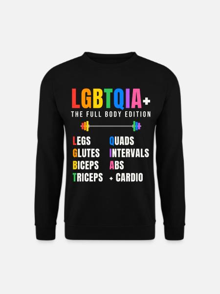 LGBTQIA+ The Full Body Edition - Unisex Pullover - Schwarz