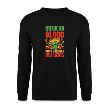 Mexican Mexico - Unisex Pullover - Schwarz - Vorne - Alina (178cm) & Michal (187cm)