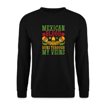 Mexican Mexico - Unisex Pullover - Schwarz - Vorne - Alina (178cm) & Michal (187cm)