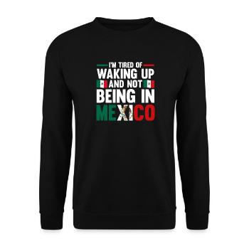 Mexican Mexico - Unisex Pullover - Schwarz - Vorne - Alina (178cm) & Michal (187cm)
