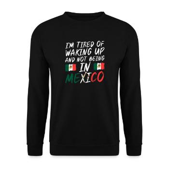 Mexican Mexico - Unisex Pullover - Schwarz - Vorne - Alina (178cm) & Michal (187cm)