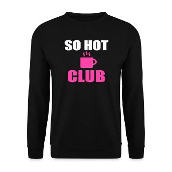 So heißer Clubbecher - Unisex Pullover - Schwarz - Vorne - Alina (178cm) & Michal (187cm)