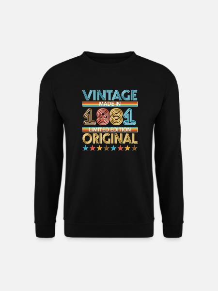 1981 - Unisex Pullover - Schwarz
