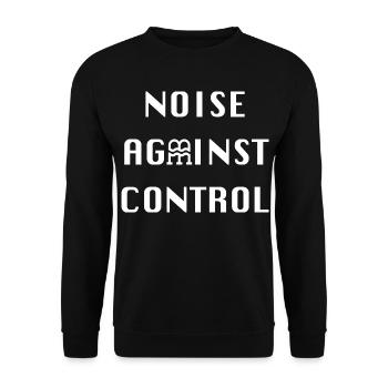 Lärm gegen Kontrolle - Unisex Pullover - Schwarz - Vorne - Alina (178cm) & Michal (187cm)