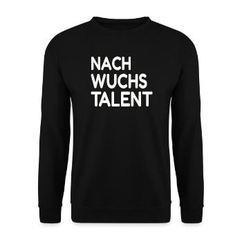 Nachwuchstalent  Talent Anfänger - Unisex Pullover - Schwarz - Vorne - Alina (178cm) & Michal (187cm)