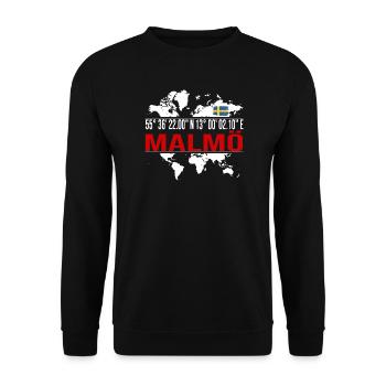 Malmö - Unisex Pullover - Schwarz - Vorne - Alina (178cm) & Michal (187cm)