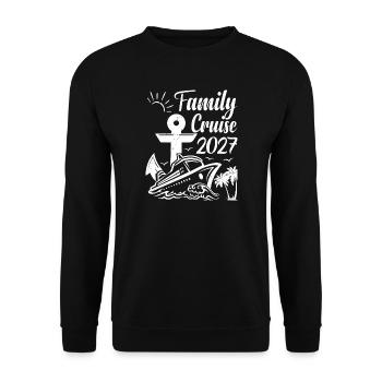 Family Cruise 2027 Summer Vacation Matching - Unisex Pullover - Schwarz - Vorne - Alina (178cm) & Michal (187cm)