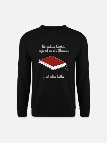 Nachtlesen mit kaltem Kaffee - Unisex Pullover - Schwarz
