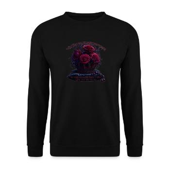 Dark Romance Bookish Merch - Spicy Villain - Unisex Pullover - Schwarz - Vorne - Alina (178cm) & Michal (187cm)