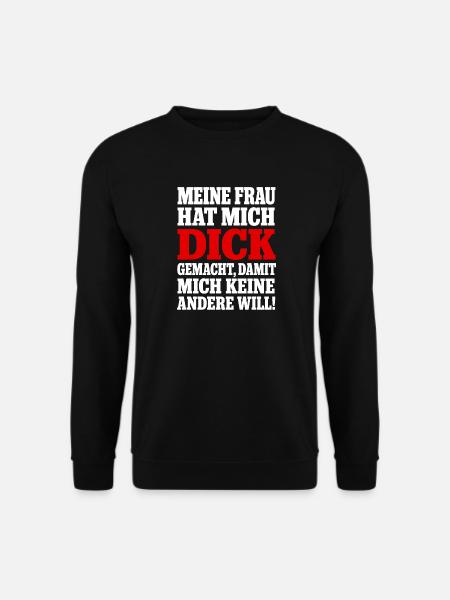 Bauch Wächst Weil Ehefrau Lecker Backt - Unisex Pullover - Schwarz