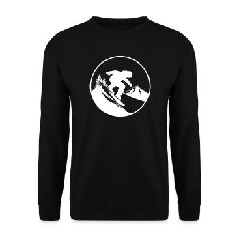 Snowboarding - Unisex Pullover - Schwarz - Vorne - Alina (178cm) & Michal (187cm)