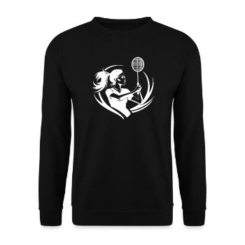 Badminton Frau - Unisex Pullover - Schwarz - Vorne - Alina (178cm) & Michal (187cm)