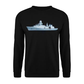 Iver Huitfeldt F361 – Technisches Schiffsprofil  - Unisex Pullover - Schwarz - Vorne - Alina (178cm) & Michal (187cm)