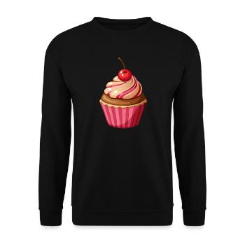 Cupcake - Unisex Pullover - Schwarz - Vorne - Alina (178cm) & Michal (187cm)