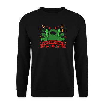Fitness Fanatics Kettlebellmas - Unisex Pullover - Schwarz - Vorne - Alina (178cm) & Michal (187cm)