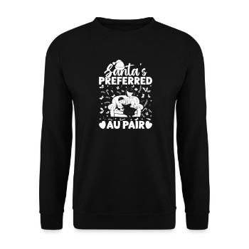 Childcare Provider Santa´s Preferred Au Pair - Unisex Pullover - Schwarz - Vorne - Alina (178cm) & Michal (187cm)