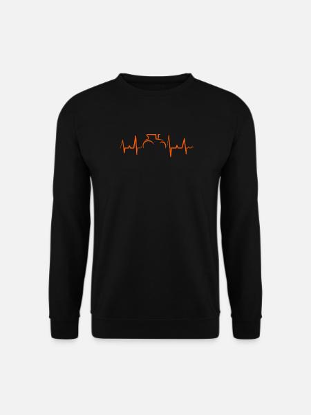Traktor Herzschlag Bauernhof - Unisex Pullover - Schwarz