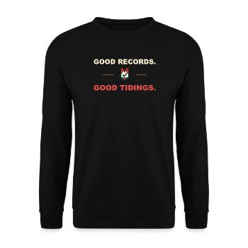 Good Records Good Newsings – Pharma Gift - Unisex Pullover - Schwarz - Vorne - Alina (178cm) & Michal (187cm)