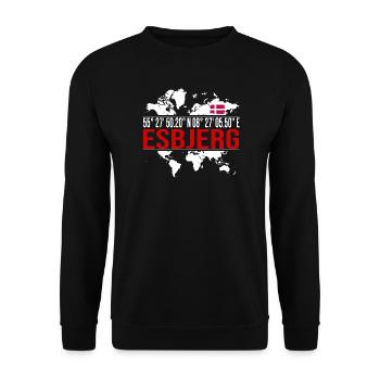 Esbjerg - Unisex Pullover - Schwarz - Vorne - Alina (178cm) & Michal (187cm)