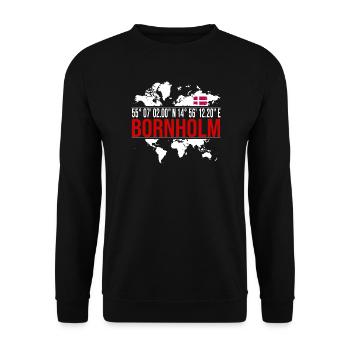 Bornholm - Unisex Pullover - Schwarz - Vorne - Alina (178cm) & Michal (187cm)