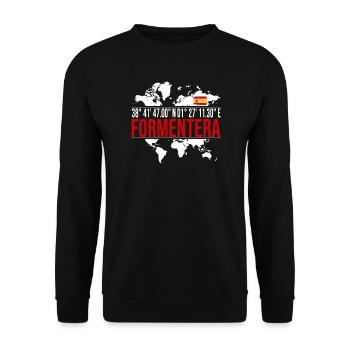 Formentera - Unisex Pullover - Schwarz - Vorne - Alina (178cm) & Michal (187cm)