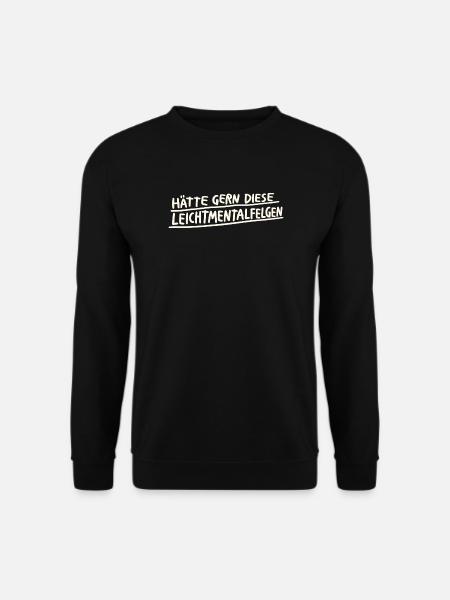Leichtmentalfelgen Wortspiel - Unisex Pullover - Schwarz