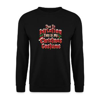 Inflation Weihnachtskostüm - Unisex Pullover - Schwarz - Vorne - Alina (178cm) & Michal (187cm)