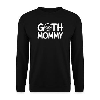 Goth-Mama-Schädel-Tee - Unisex Pullover - Schwarz - Vorne - Alina (178cm) & Michal (187cm)