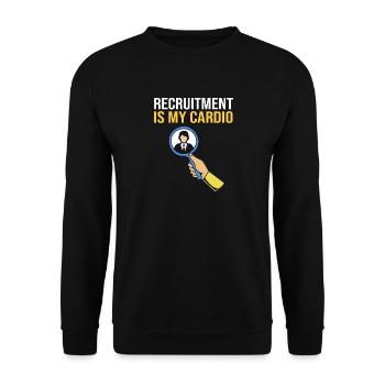 HR Manager - Unisex Pullover - Schwarz - Vorne - Alina (178cm) & Michal (187cm)
