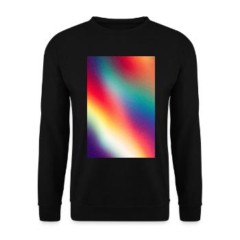Regenbogenlichtbögen Poster Design - Unisex Pullover - Schwarz - Vorne - Alina (178cm) & Michal (187cm)
