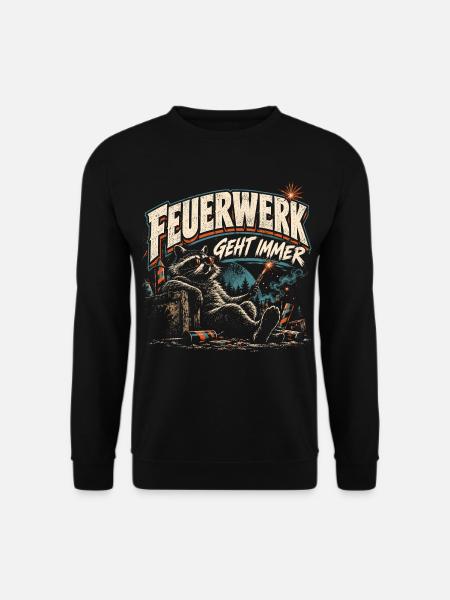 Feuerwerk geht immer - Unisex Pullover - Schwarz