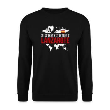 Lanzarote - Unisex Pullover - Schwarz - Vorne - Alina (178cm) & Michal (187cm)