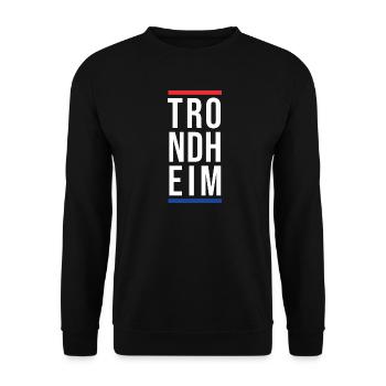 Stadt Trondheim - Unisex Pullover - Schwarz - Vorne - Alina (178cm) & Michal (187cm)