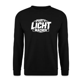 Veranstaltungstechniker Party Licht Macher - Unisex Pullover - Schwarz - Vorne - Alina (178cm) & Michal (187cm)