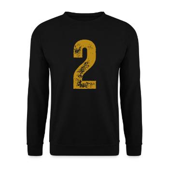 2 - Unisex Pullover - Schwarz - Vorne - Alina (178cm) & Michal (187cm)