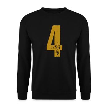 4 - Unisex Pullover - Schwarz - Vorne - Alina (178cm) & Michal (187cm)