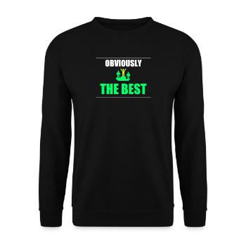 Offensichtlich the_best - Unisex Pullover - Schwarz - Vorne - Alina (178cm) & Michal (187cm)