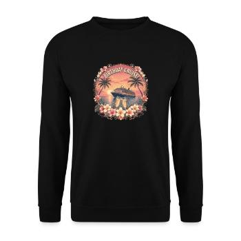 Birthday Cruise – Kreuzfahrt Geburtstag Geschenk - Unisex Pullover - Schwarz - Vorne - Alina (178cm) & Michal (187cm)