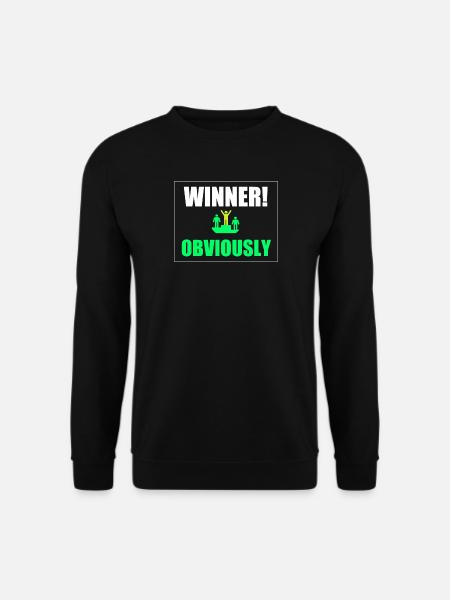 Gewinner: Offensichtlich Neon-Sieg - Unisex Pullover - Schwarz