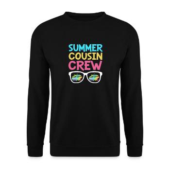 Kreuzfahrt Kreuzfahrtschiff Cousin Vetter Cousine - Unisex Pullover - Schwarz - Vorne - Alina (178cm) & Michal (187cm)