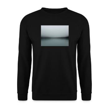 Nebelsee Stille Panorama - Unisex Pullover - Schwarz - Vorne - Alina (178cm) & Michal (187cm)