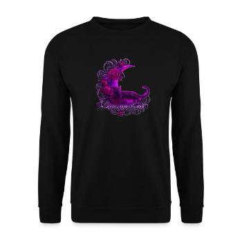 Embrace Your Shadows Gothic Shirt - Unisex Pullover - Schwarz - Vorne - Alina (178cm) & Michal (187cm)